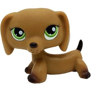 Brown Dachshund Dog Puppy #139 Mini Pet Toys Animal Figure