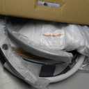 Baby Swing for Infants to Toddler Portable Babies Swing Timing Function 5 Swing Speeds Bluetooth Touch Screen Music Speaker with 10 Preset Lullabies 5-Point Carabiner (Light Grey)