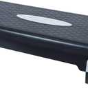 Adjustable Workout Aerobic Stepper Step Platform Trainer, 27-Inch, Multiple Colors (Black/Gray)