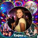 Disco Ball Dj Strobe Light with 6 Colors, Sound Activated Big-Size Magic Stage Party Light with Remote Control, Holiday Halloween Decorations Lighting Bar Wedding Home Club (7'' Big Size)