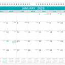 Calendar 2026, 12 Months from January 2026 to December 2026,11.5" x 14.6", with Julian Date