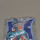 Adjustable Bunny Harness and Leash Set Double Buckle with Reflective Strips Rabbit Vest Pets Stuff Suitable for Rabbit Walks Accessories (Powder Blue, M)