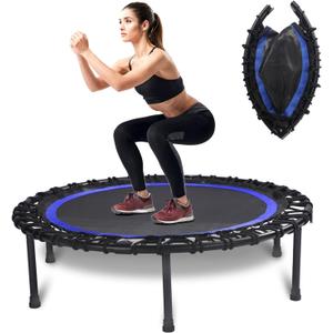 Quiet Bungee Trampoline for Adults, 40 Inch Fitness Rebounder for Workouts