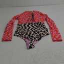 Roxy Women's Long Sleeve Surf Suit-Onesie Fitted Rash Guard Swimsuit  UPF 50+, Back Zip Closure, Quick-Dry, Swimwear (Large, Mix)