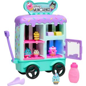Just Play Disney Munchlings Ice Cream Cart, 13-Piece Color Change Figure Playset, Kids Toys for Ages 3 Up