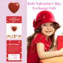 24Pack Valentines Day Cards for Kids School, Valentines Day Gifts For Kids Classroom with Heart Gemstones, Valentine Rock Crystal Exchange Gift Party Favor for Girls Boys School Class