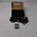 Ratchet Tie Down Straps, 2340lb Break Strength, 4pc 1inch x 16FT Tie Down Strap Set with Padded Handles & Coated S Hook W/Safety Clip, Cargo Strap Tie Down for Motorcycle, Truck (Black)