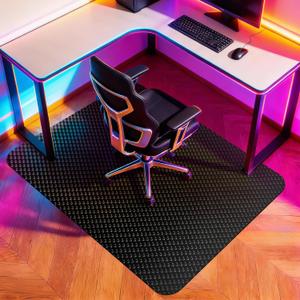 Vicwe Gaming Chair Mat for Hard Floor,46" x 60" Computer Chair Mat for Tile Floor,Anti-Slip Hard Floor Protector Rolling Chair for Office Home