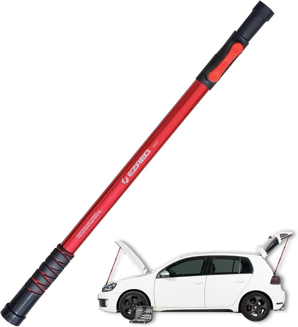 EZ RED EZHP Extendable Aluminum Hood and Tailgate Prop, Red