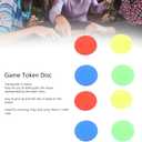 2 x Translucent Game Tokens, 100 Pieces 15mm Round Counting Chips 4 Colors for Classroom Teachers Math Educators Board Game Players Poker Enthusiasts Hands-On Learning Activities