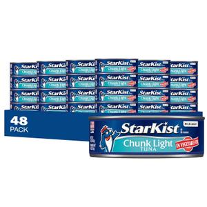 StarKist Chunk Light Tuna in Oil, 5 Oz, Pack of 48, Best By 11/20/28 StarKist Chunk Light Tuna in Oil, 5 Oz, Pack of 48, Best By 11/20/28