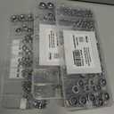 201pcs Locknuts Assortment Kit,M3 M4 M5 M6 M8 M10 M12 Metric Nylon Insert Lock Nuts Set,304 Stainless Steel Lock Nuts
