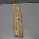 Wooden Dowel Rods Round Wood Dowels Macrame Dowel, 6 PCS 3/4 x 15 Bamboo Sticks for Craft, Unfinished Hardwood Sticks for Crafting, Arts and DIYers and Wedding Ribbon Wands