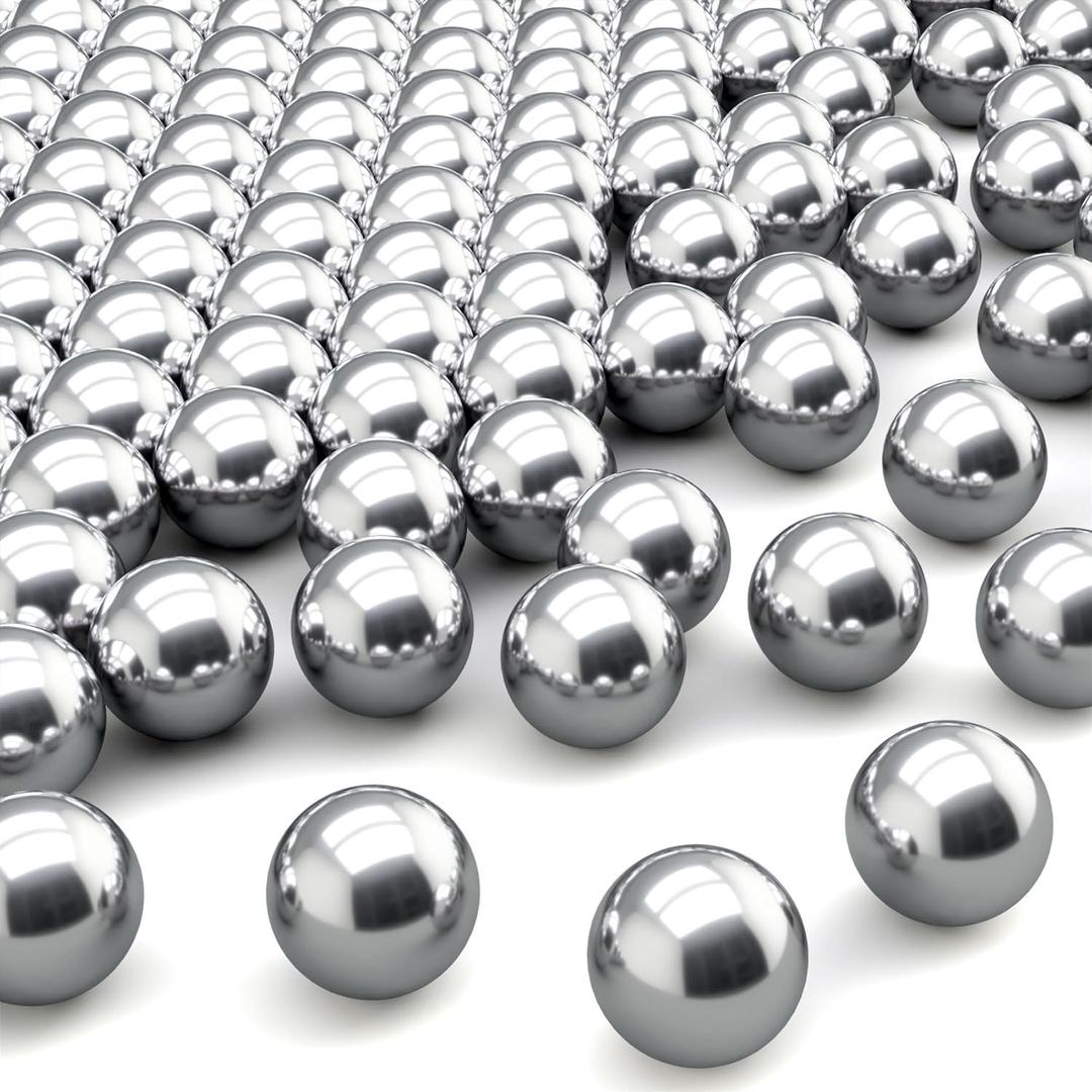 PAGOW 125PCS Paint Mixing Balls Nail Polish 316 Stainless Steel Bearing Balls, 4mm/apr. 0.16