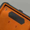 CaseBorne V Compatible with Samsung Galaxy S24 Ultra Case - [Extremely Rugged] [Military Grade 5-Layer Construction] with Built-in Stand - Orange/Gray