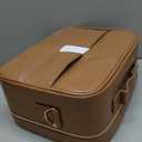 Makeup Case with LED Light Mirror,12 Inch Professional Portable Travel Cosmetic Organizer Bag with Adjustable Dividers, USB Charging, Large Capacity, Ideal for Travel, Gift for Women Girls (Brown)