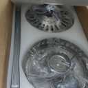 Asyko Crystal Ceiling Fan Fandelier with Lights and Remote Control, 52" Modern Chandelier Ceiling Fans with Reversible Blades, Silent Motor, Fandelier Ceiling Fan with Light Chrome