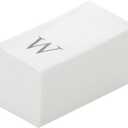 Luxenap 15.8 X 7.9 Inch Linen-Feel Guest Towels, 50 Lettered Hand Towels - Silver Letter 'W', Sans Serif Font, White Paper Dinner Napkins, airlaid, For Restrooms And Tables - Restaurantware (50 Count)