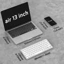 OMOTON Bluetooth Keyboard Compatible with Mac ONLY, Compact Wireless Keyboard Compatible with MacBook Pro/Air, iMac, Mac mini/Pro, Silver