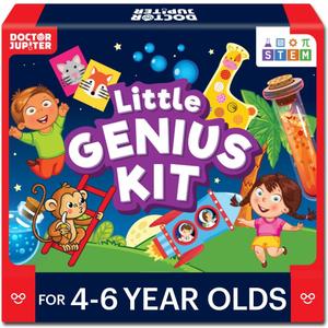 Doctor Jupiter Little Genius Kit for Boys & Girls 4-6 Year Olds | Educational Toys for 4-5-6 | Learning Toys for Toddlers | Preschool Learning Activities | STEM Toys | Science Experiments