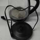 Chefman 1.7-Liter Electric Tea Kettle w/ Borosilicate Glass and Automatic Shutoff - Black