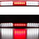1997-2003 Ford F150 / 2004 Heritage LED 3rd Third Brake High Mount Light Cargo Light Stop Lamp (Red) (Chrome Housing + Red Lens)