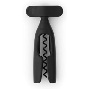 Brabantia Tasty+ Wine Bottle Opener Corkscrew (Dark Gray) Easy To Use, Safe Enclosed Spiral, Extra Large Turning Handle