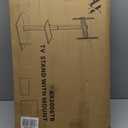 AX WABER Universal Floor TV Stand with Mount 70 Degree Swivel 9 Level Height Adjustable and Space Saving Design for Most 27 to 65 inch LCD, LED OLED TVs One Shelf (Black)