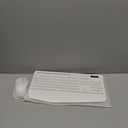 Wireless Keyboard and Mouse Combo - Full-Sized Ergonomic Keyboard with Wrist Rest, Phone Holder, Sleep Mode, Silent 2.4GHz Cordless Keyboard Mouse Set for PC, Laptop - Trueque (Pure White, 1 Pack)