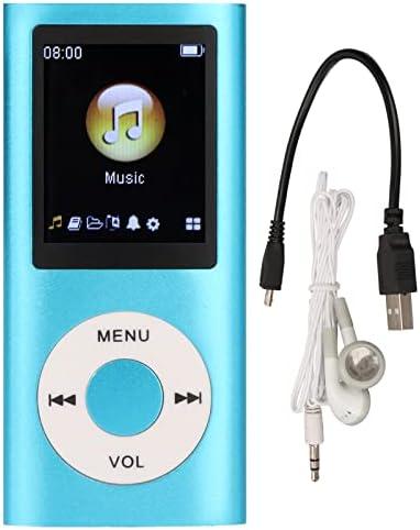 Tangxi MP3 Player/MP4 Player,MP4 Music Player with Earphones,Classic Digital 1.8 Inch LCD Screen,Support 64G Memory Card,8h Playtime,Random Play & Sleep Shutdown(Blue)