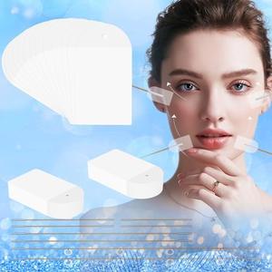 Face Tape Lifting Invisible, Face Lift Tape with 8 String, V Facelift Tape Instant Face Lifter Tape, Neck Tape Skin Tape for Lifting Sagging Skin, Turkey Neck, Eyes, Wrinkle, Double Chin, Jowls