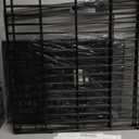 Artmeer Pet Playpen Puppy Playpen Kennels Dog Fence Exercise Pen Gate Fence Foldable Dog Crate 8 Panels 24 Inch for Pet Animals Outdoor Indoor with Bottom Pad (Black with Bottom pad)