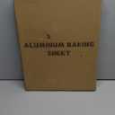 Commercial Quality Baking Sheet Pan Set, Natural Aluminum Cookie Sheet, Umite Chef Warp Resistant Baker's Half Sheet Pan, Large Thick Cookie Tray Pans for Baking, Roasting(2 Pack, 18X13In)