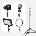 Photography Light Stands 118"/10ft/300 cm: LEORFI Heavy Duty Light Tripod Stand - Aluminum Lighting Stand - Photo Video Tripod Stand - with 1/4" Screw for Studio - Live Streaming Ring Light Reflectors