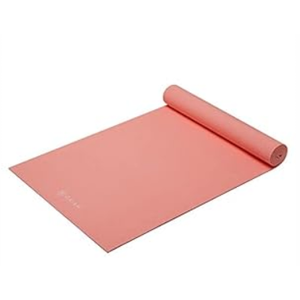 Gaiam Yoga Mat Premium Solid Color Reversible Non Slip Exercise & Fitness Mat for All Types of Yoga, Pilates & Floor Workouts, Ballet, 5mm