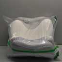 Cervical Neck Pillow for Pain Relief - Ergonomic Side Sleeper Pillow for Neck Support, Cooling Memory Foam Pillows for Sleeping, Contour Pillow Orthopedic Bed Pillow for Back Stomach Sleepers (White & Grey)