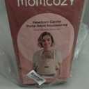 Momcozy Newborn Carrier WeeSnug- Lightweight and Cozy Comfort for 7-25 lbs, Ergonomic Cross-Back Support, Effortless to Put On, Hands-Free Baby Carrier with Lumbar Support, Khaki