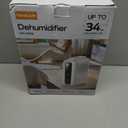 Dehumidifier for Home, Dehumidifiers for Bathroom, Bedroom, Living room, Closet with 68 OZ Water Tank, Moisture Absorbers, Auto Shut Off, Auto Humidity Control, 7 Colors LED Light, White