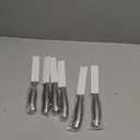 Steak Knife Set of 6, 4.5 inches Dishwasher Safe High Carbon Stainless Steel Knives, Silver