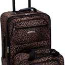 Rockland Fashion Softside Upright Luggage Set, Leopard, 2-Piece (14/19)