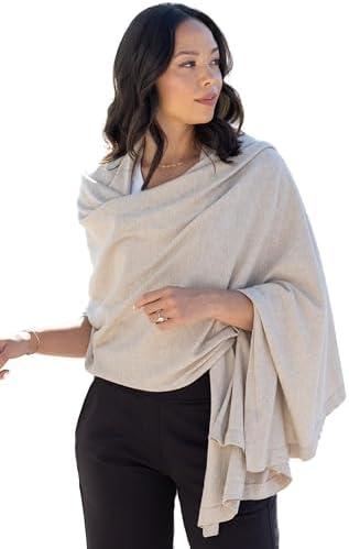 Amazon.com: zestt Dreamsoft Travel Scarf, Wrap and Shawl, Organic Cotton, Birch : Clothing, Shoes & Jewelry
