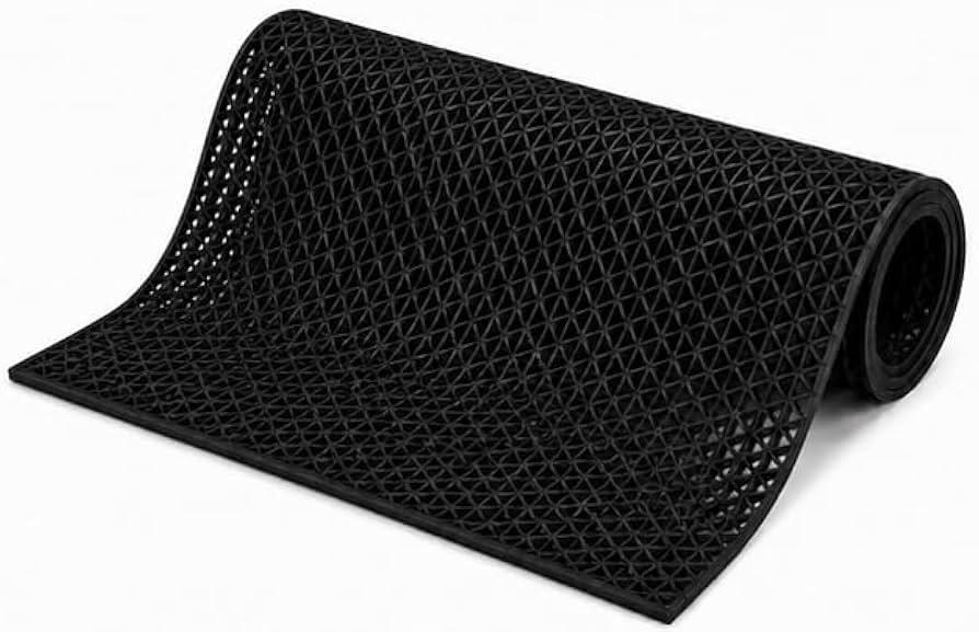 Anti Skid Bathroom Mat Black 