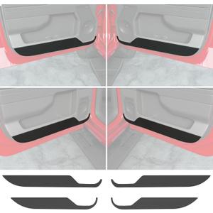 4PCS Car Door Anti Kick Pads Sticker Compatible with 2022-2026 Chevy Silverado GMC Sierra 1500 Car Door Protective Cover Trim Replacement for 2022-2026 Chevy Silverado Accessories