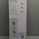 Zenna Home 2153WW2 Tension Pole Shower Caddy, 7.2 in OAL, 10.6 in OAW, 4-Shelf, Plastic, White