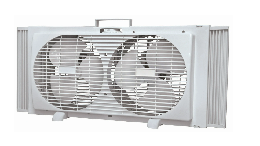 Cool Works 9 Inch Mech Window Fan White