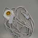 1PC E26/E27 Light Socket, 9.8ft Hanging Light Extension Cord Base with Switch, Plug-in Lamp Holder Spiral Bulb Base for Desktop, Bedroom, Living Room, Kitchen, Workroom, Basement, 1 Pack