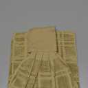 Blue Needles Hanging Kitchen Towels - Beige 100% Cotton Solid Kitchen Tie Towel, Set of 2 Hand Dish Cloth with Hanging Loops 9 x 17 Inches, Absorbent, Super Soft, and Fast Drying Home Essential