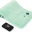 Weighted Heating Pad with Battery, 3 Heat Settings, Electric Portable Cordless Heating Pad for Back, Abdomen, Machine Washable, 45" * 11"