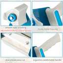 WILLBOND 4 Pack 3 Inch Wide Tape Gun Lightweight Packing Heavy Duty Tape Dispenser Gun for Moving Shipping Box Carton Seal Packing Shipping Dispenser, Red and Blue