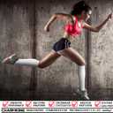 CHARMKING 3 Pairs Open Toe Compression Socks for Women & Men Circulation 15-20 mmHg is Best Support for All Day Wear